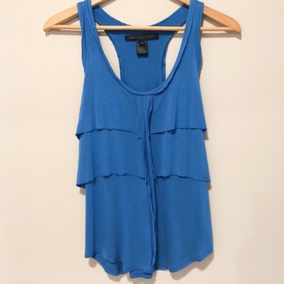 Marc by Marc Jacobs French Blue Ruffle Tank - Picture 1 of 5